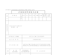 신청서 (근저당변경등기) 신청서 (근저당변경등기)